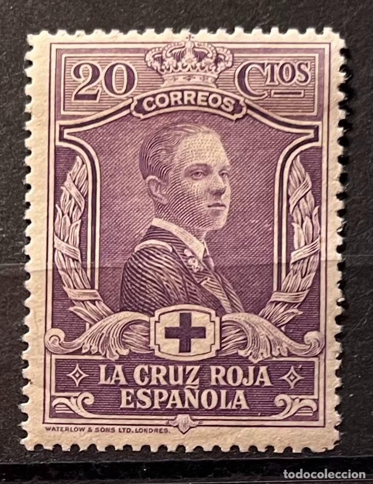 Sellos: 1926 Alfonso XIII MNH** centrado,goma,color numerados,328