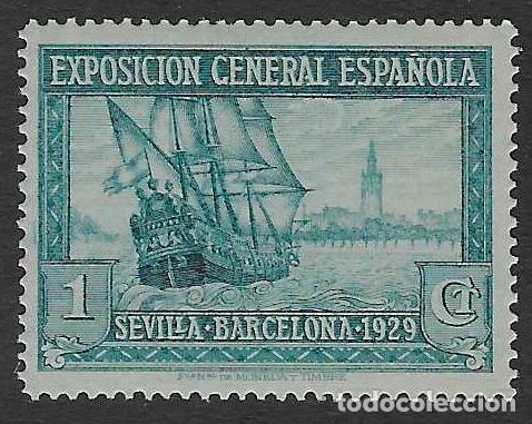 Sellos: EDIFIL 434 PRO EXPOSICIONES DE SEVILLA Y BARCELONA 1929. MNH **