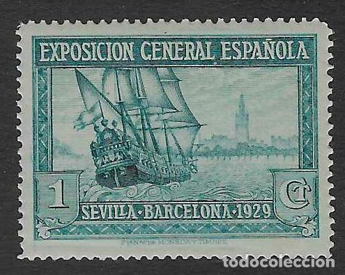 Sellos: EDIFIL 434 PRO EXPOSICIONES DE SEVILLA Y BARCELONA 1929. MNH **
