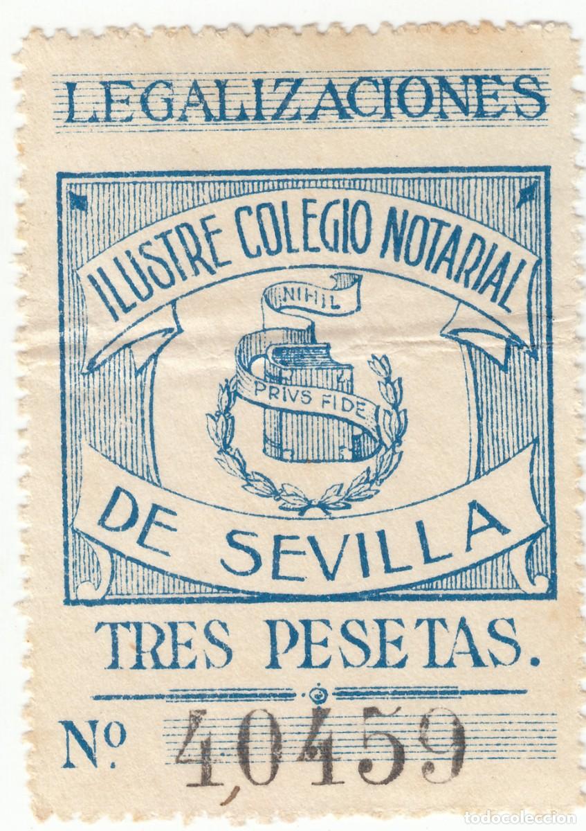 Sellos: SELLO 3 PTS COLEGIO NOTARIAL SEVILLA LEGALIZACIONES