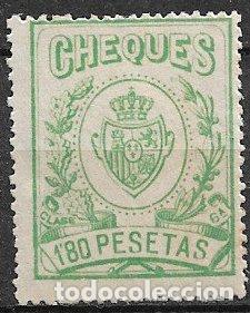 Sellos: Fiscales. 1926 Timbres para Cheques, EDIFIL n&ordm; 36 * *