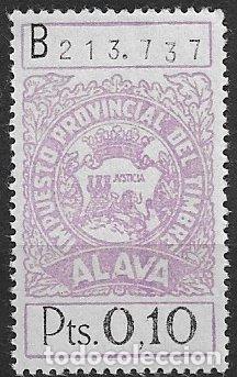 Sellos: Fiscales Diputaci&oacute;n Foral de &Aacute;lava, 1929, Alemany n&ordm; 62 * *