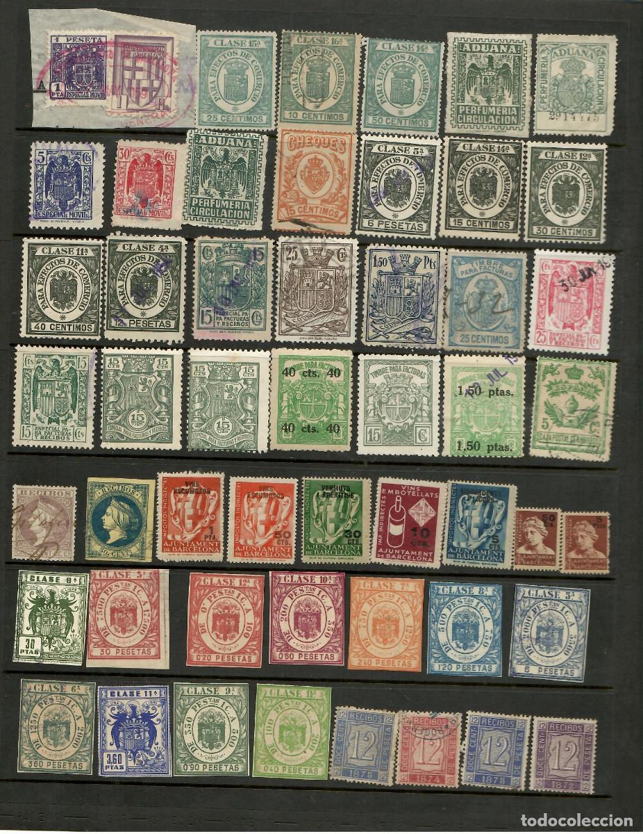 Sellos: Lote de timbres fiscales