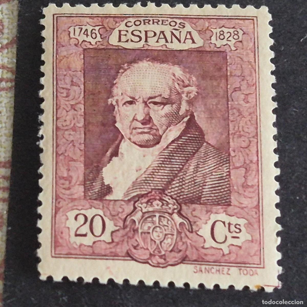 Sellos: ESPA&Ntilde;A, 1930, QUINTA DE GOYA, EDIFIL 506*, NUEVO, GOMA, FIJASELLO, ( LOTE AR )