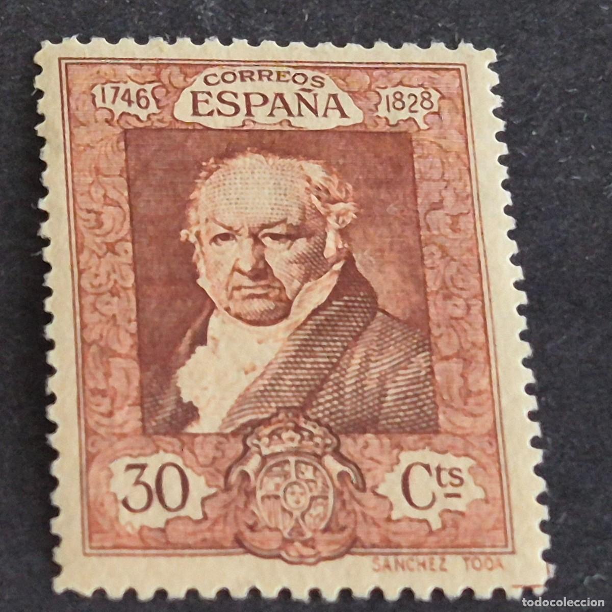 Sellos: ESPA&Ntilde;A, 1930, QUINTA DE GOYA, EDIFIL 509*, NUEVO, GOMA, FIJASELLO, ( LOTE AR )