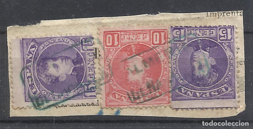 Sellos: ALFONSO XIII cadete CARTERIA Benahadux ALMERIA