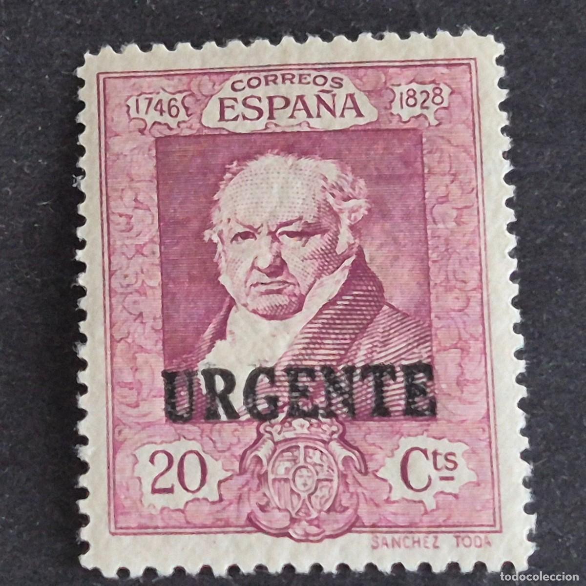 Sellos: ESPA&Ntilde;A, 1930, QUINTA DE GOYA, EDIFIL 516*, NUEVO, GOMA, ESCASO FIJASELLO, ( LOTE AR )