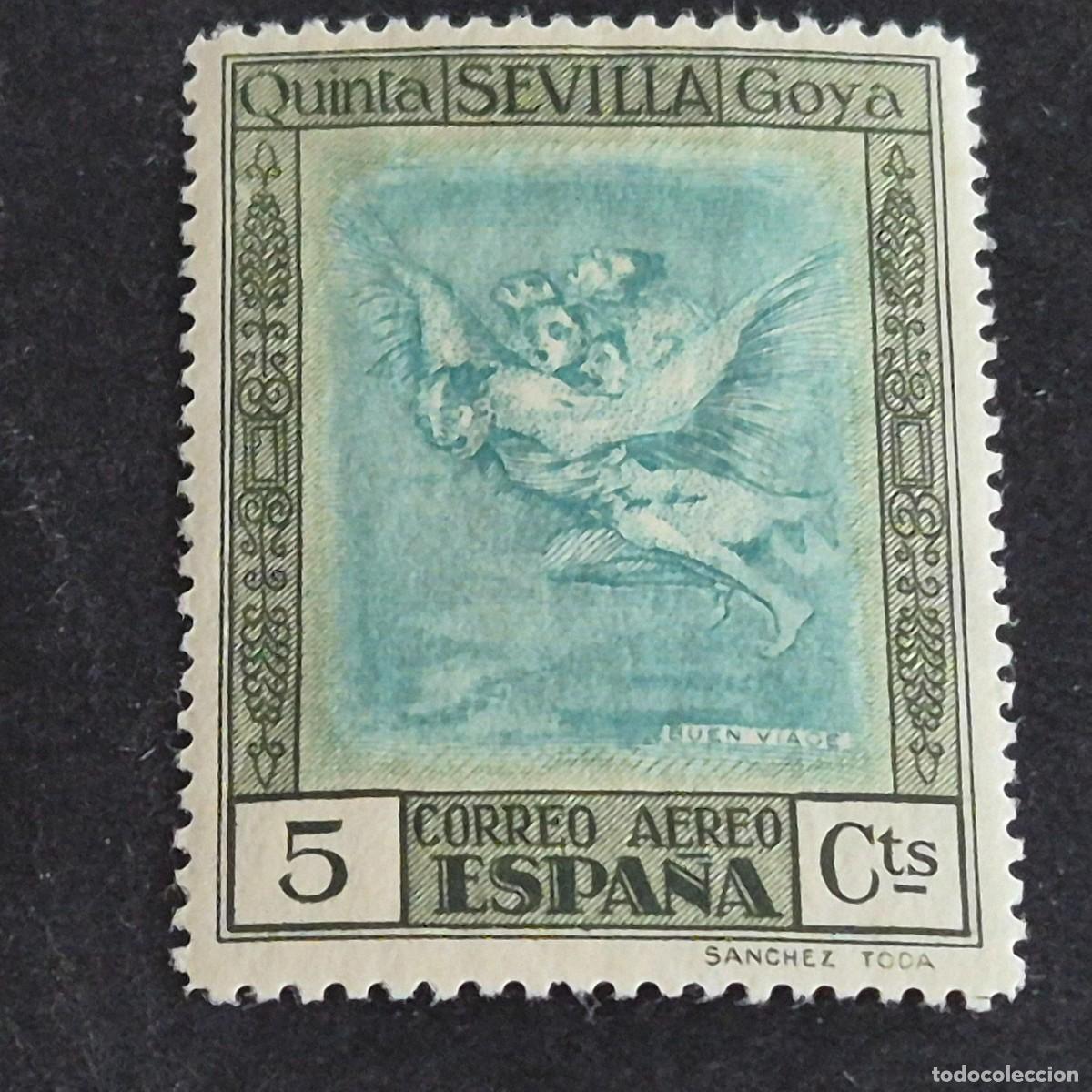 Sellos: ESPA&Ntilde;A, 1930, QUINTA DE GOYA, CORREO A&Eacute;REO, EDIFIL 517*, NUEVO, GOMA, FIJASELLO, ( LOTE AR )