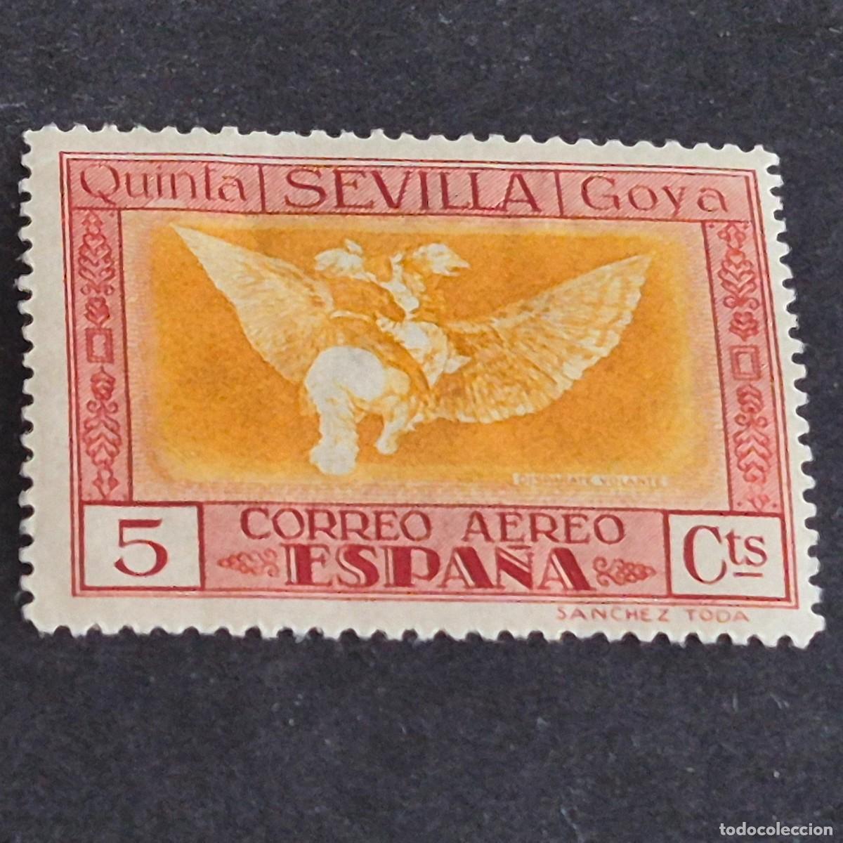 Selos: ESPA&Ntilde;A, 1930, QUINTA DE GOYA, CORREO A&Eacute;REO, EDIFIL 518*, NUEVO, GOMA, FIJASELLO, ( LOTE AR )
