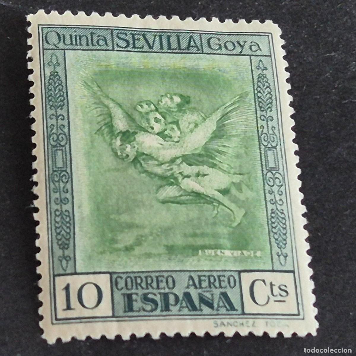 Selos: ESPA&Ntilde;A, 1930, QUINTA DE GOYA, CORREO A&Eacute;REO, EDIFIL 519*, NUEVO, GOMA, FIJASELLO, ( LOTE AR )