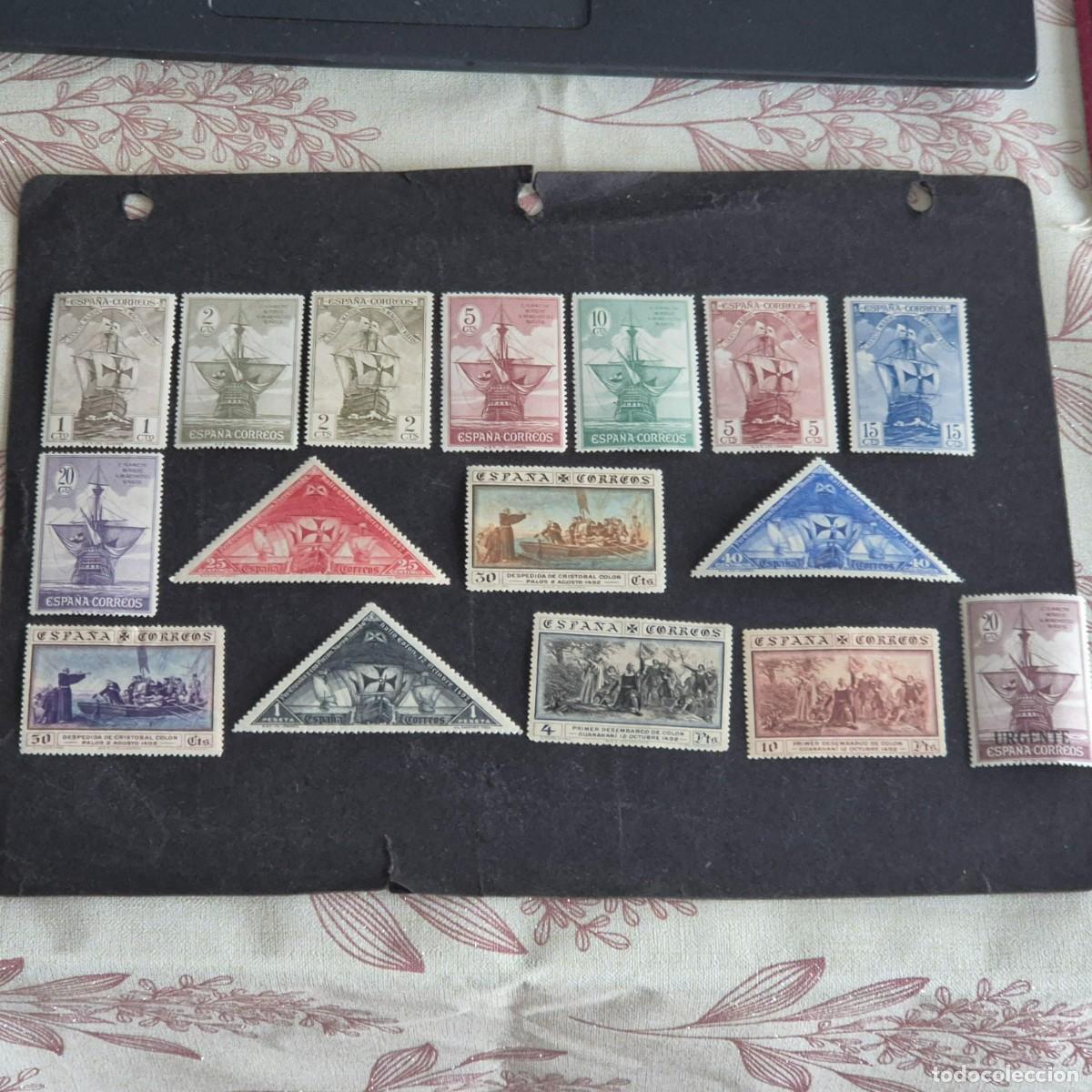 Sellos: ESPA&Ntilde;A, 1930, DESCUBRIMIENTO DE AM&Eacute;RICA, EDIFIL 531-546*, NUEVO, GOMA, FIJASELLO, ( LOTE AR )