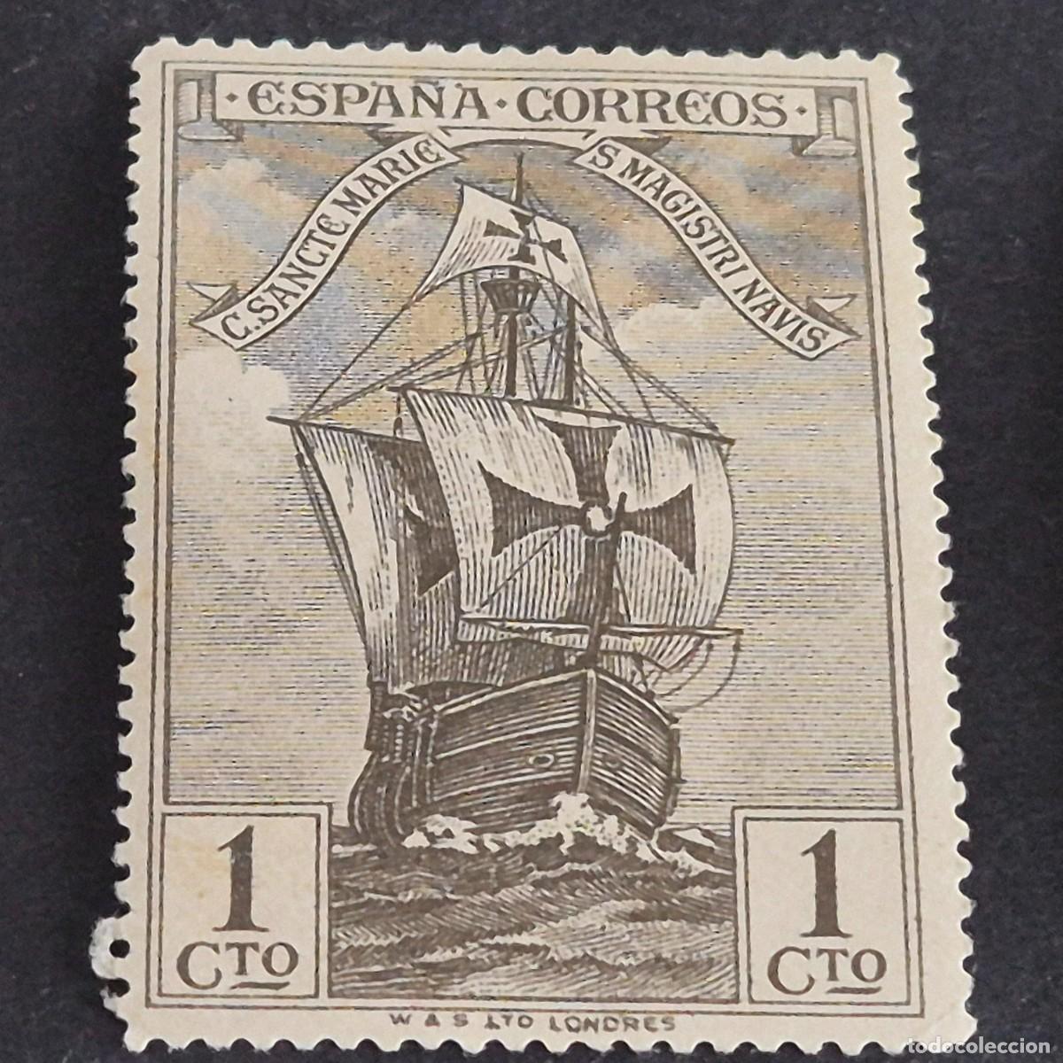 Sellos: ESPA&Ntilde;A, 1930, DESCUBRIMIENTO DE AM&Eacute;RICA, EDIFIL 531*, NUEVO, GOMA, FIJASELLO, ( LOTE AR )