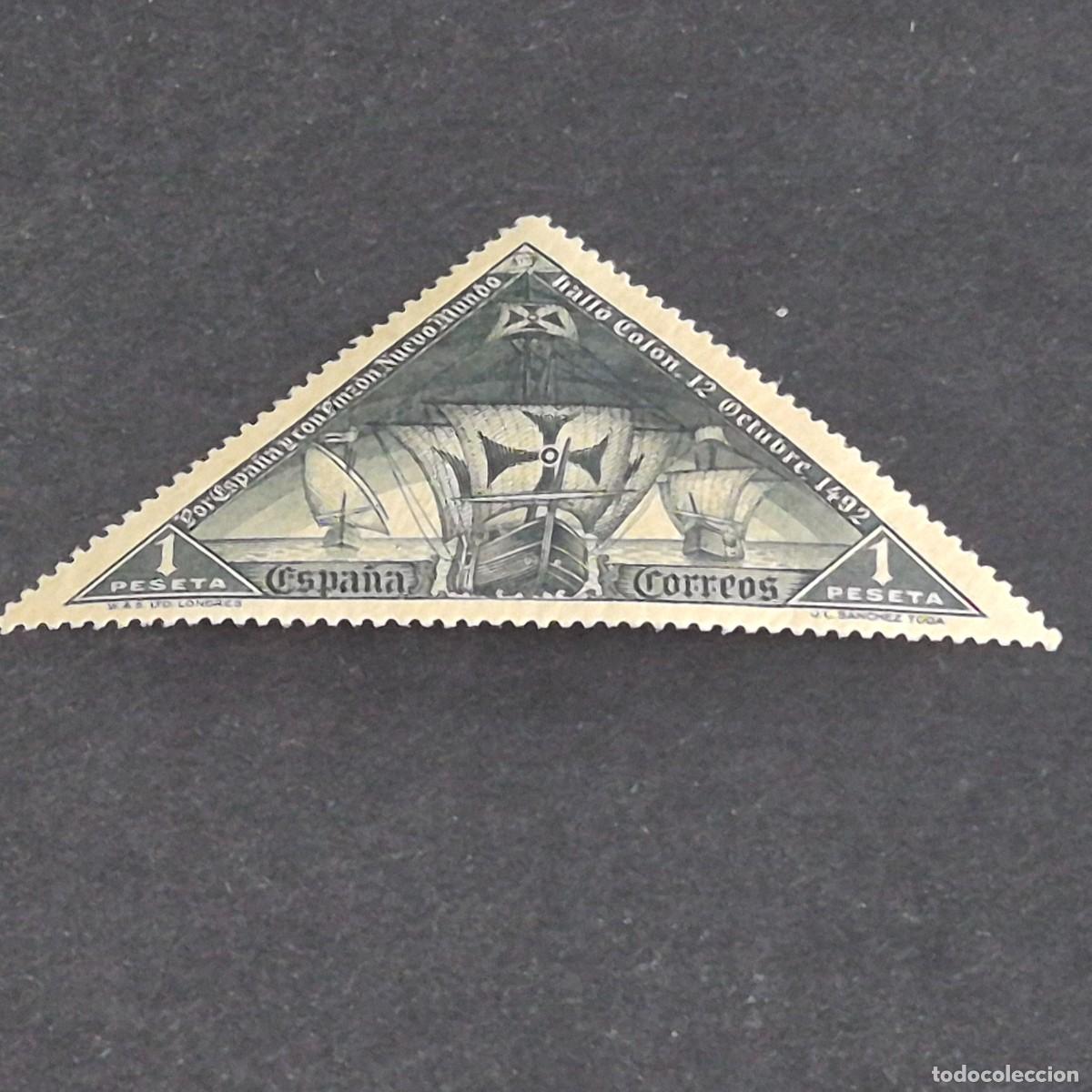 Sellos: ESPA&Ntilde;A, 1930, DESCUBRIMIENTO DE AM&Eacute;RICA, EDIFIL 543*, NUEVO, GOMA, POCO FIJASELLO, ( LOTE AR )