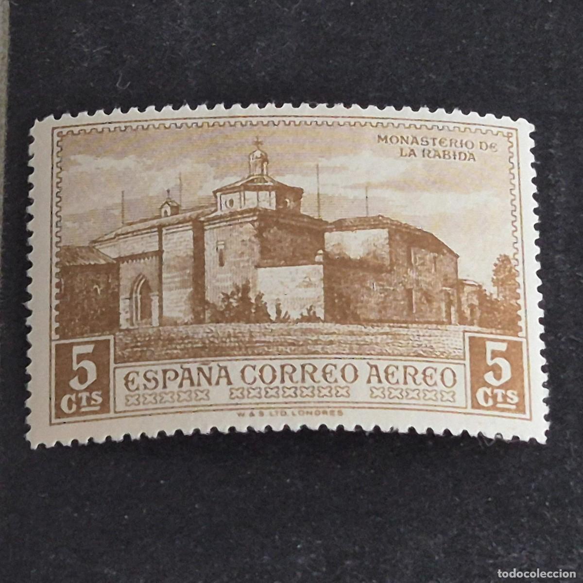 Sellos: ESPA&Ntilde;A, 1930, DESCUBRIMIENTO AM&Eacute;RICA, A&Eacute;REO EUROPA, EDIFIL 547*, NUEVO, GOMA, FIJASELLO, ( LOTE AR )