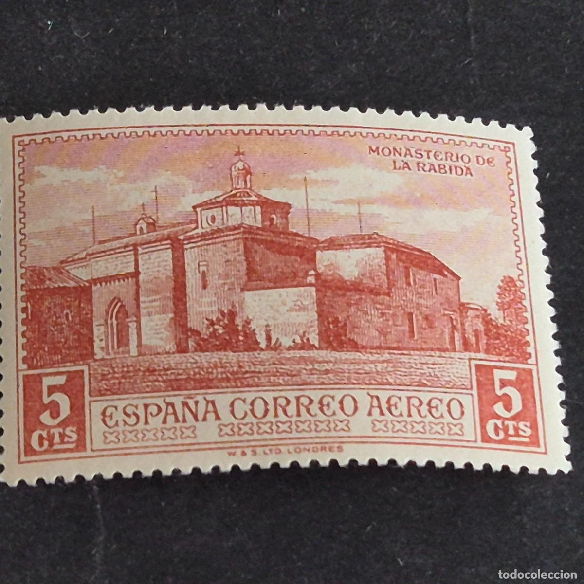 Sellos: ESPA&Ntilde;A, 1930, DESCUBRIMIENTO AM&Eacute;RICA, A&Eacute;REO EUROPA, EDIFIL 548*, NUEVO, GOMA, FIJASELLO, ( LOTE AR )