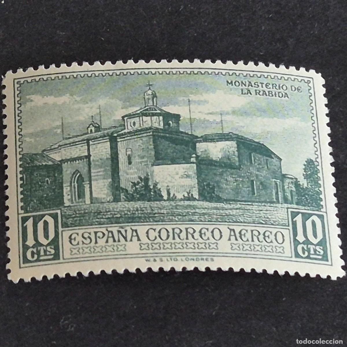Sellos: ESPA&Ntilde;A, 1930, DESCUBRIMIENTO AM&Eacute;RICA, A&Eacute;REO EUROPA, EDIFIL 549*, NUEVO, GOMA, FIJASELLO, ( LOTE AR )