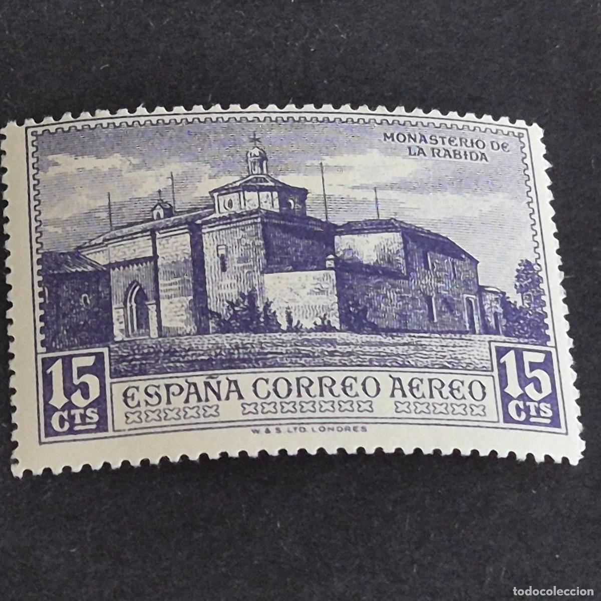 Sellos: ESPA&Ntilde;A, 1930, DESCUBRIMIENTO AM&Eacute;RICA, A&Eacute;REO EUROPA, EDIFIL 550*, NUEVO, GOMA, FIJASELLO, ( LOTE AR )