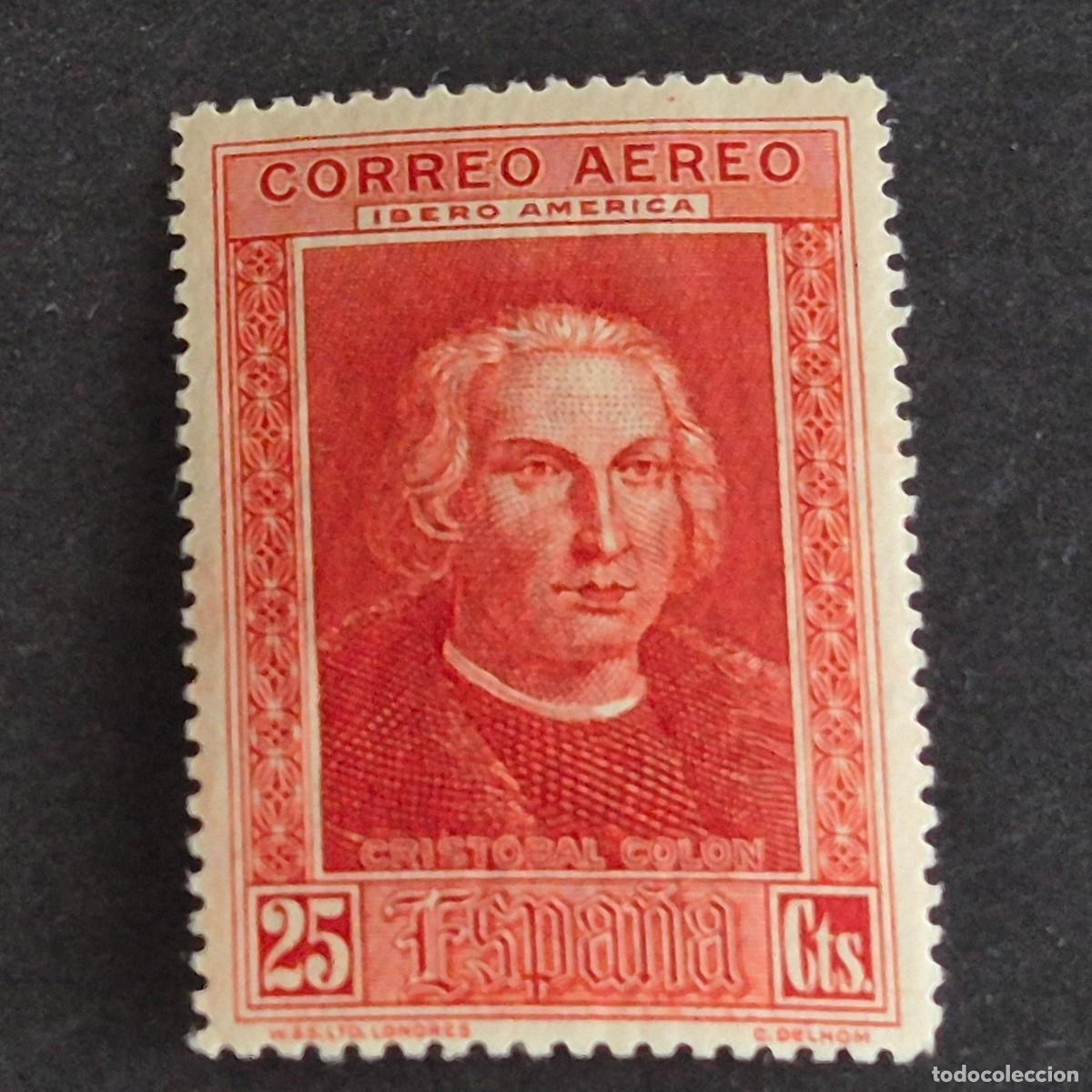 Sellos: ESPA&Ntilde;A, 1930, DESCUBRIMIENTO AM&Eacute;RICA, A&Eacute;REO IBEROAM&Eacute;RICA, EDIFIL 561*, NUEVO, LEER, (LOTE AR)