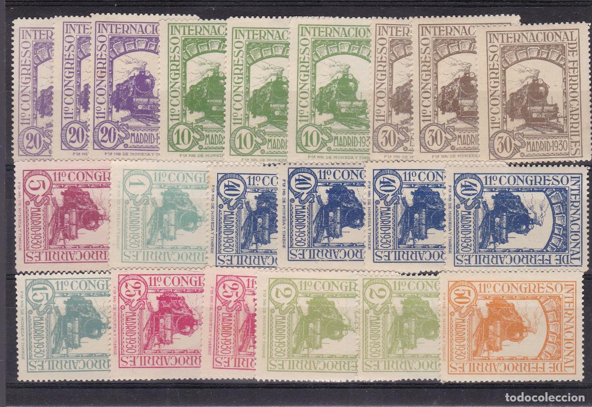 Sellos: FC-98-FERROCARRILES 1930 Lote 21 Sellos NUEVOS. Buena Calidad