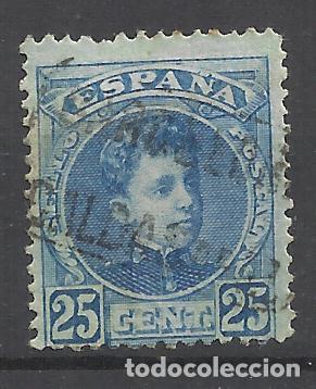 Sellos: ALFONSO XIII CARTERIA CALDES DE MONTBUI BARCELONA