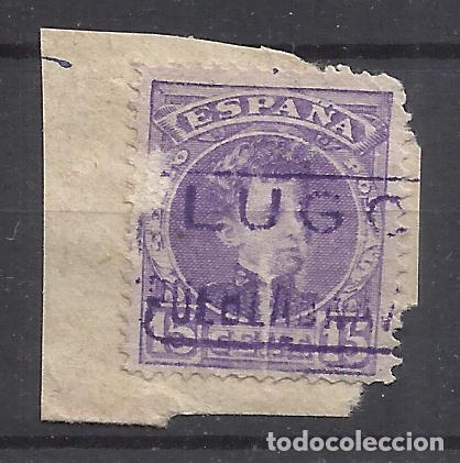 Sellos: ALFONSO XIII CADETE CARTERIA PUEBLA LUGO