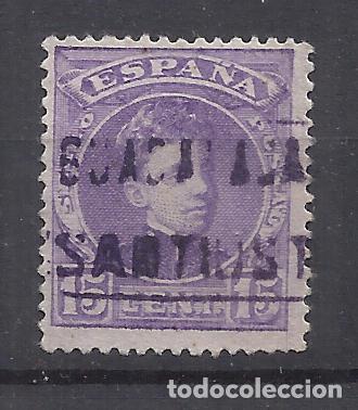 Sellos: ALFONSO XIII cadete CARTERIA SATIUSTE GUADALAJARA