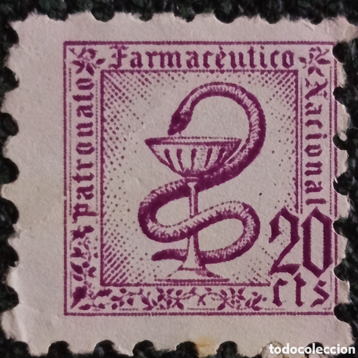 Sellos: Sello Espa&ntilde;a 1931 Patronato Farmac&eacute;utico 20 cts Violeta Edifil 682 MH