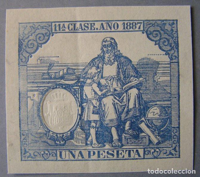 Sellos: SELLO FISCAL - 11&ordf; CLASE 75 UNA PESETA 1887