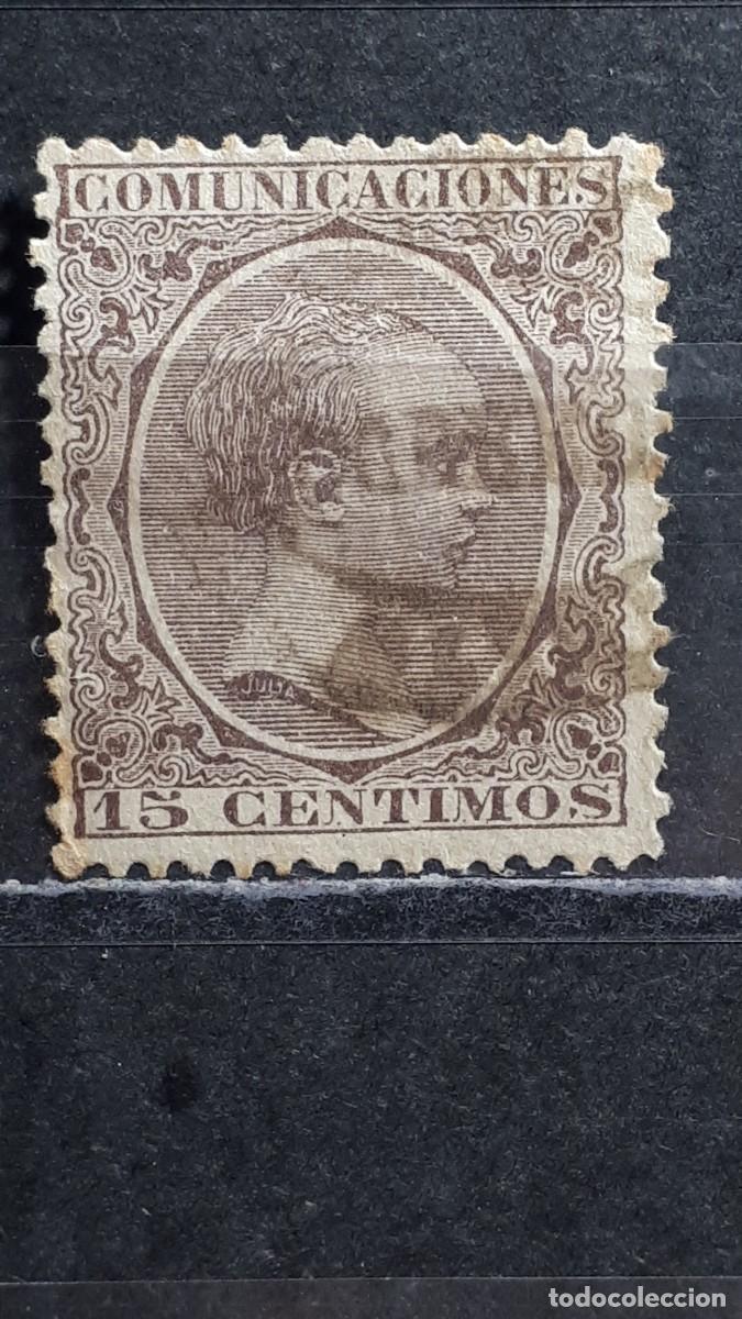 Sellos: ESPA&Ntilde;A. A&Ntilde;O 1889. &deg;. Matasello carteria. Edifil 219