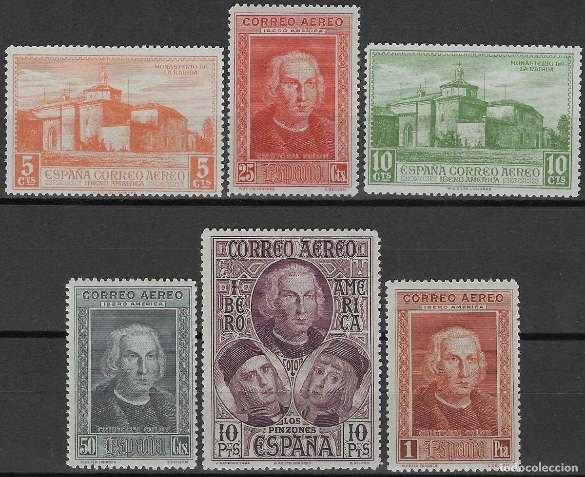 Sellos: EDIFIL 559-565 DESCUBRIMIENTO DE AM&Eacute;RICA 1930 (SIN 564). VALOR CAT&Aacute;LOGO: 39 &euro;. MNH **