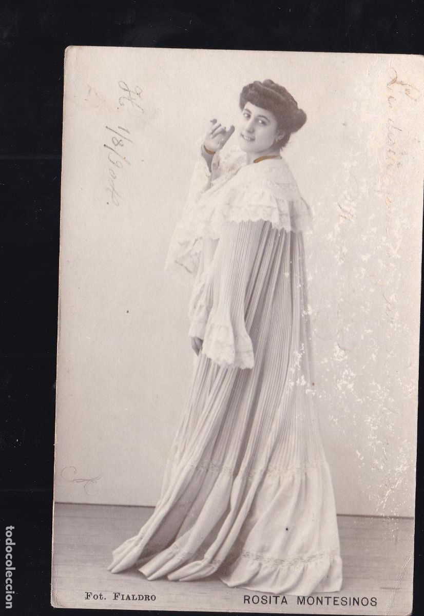 Sellos: F16-72- Postal Rosita Montesinos . Fot. Fialdro. Barcelona 1904