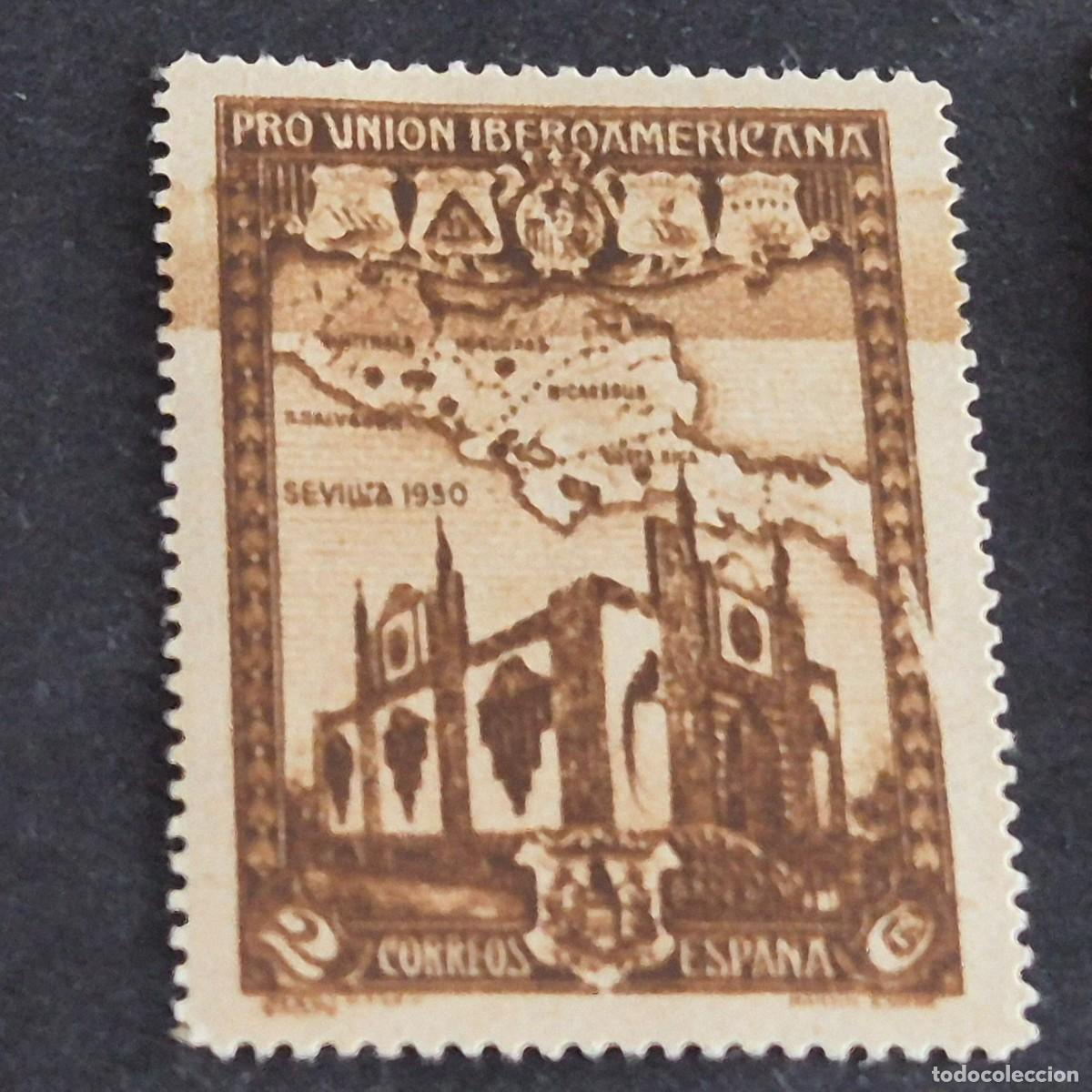 Sellos: ESPA&Ntilde;A, 1930, PRO UNI&Oacute;N IBEROAMERICANA, EDIFIL 567*, NUEVO, GOMA, FIJASELLO, REPRODUCCI&Oacute;N, (LOTE AR)