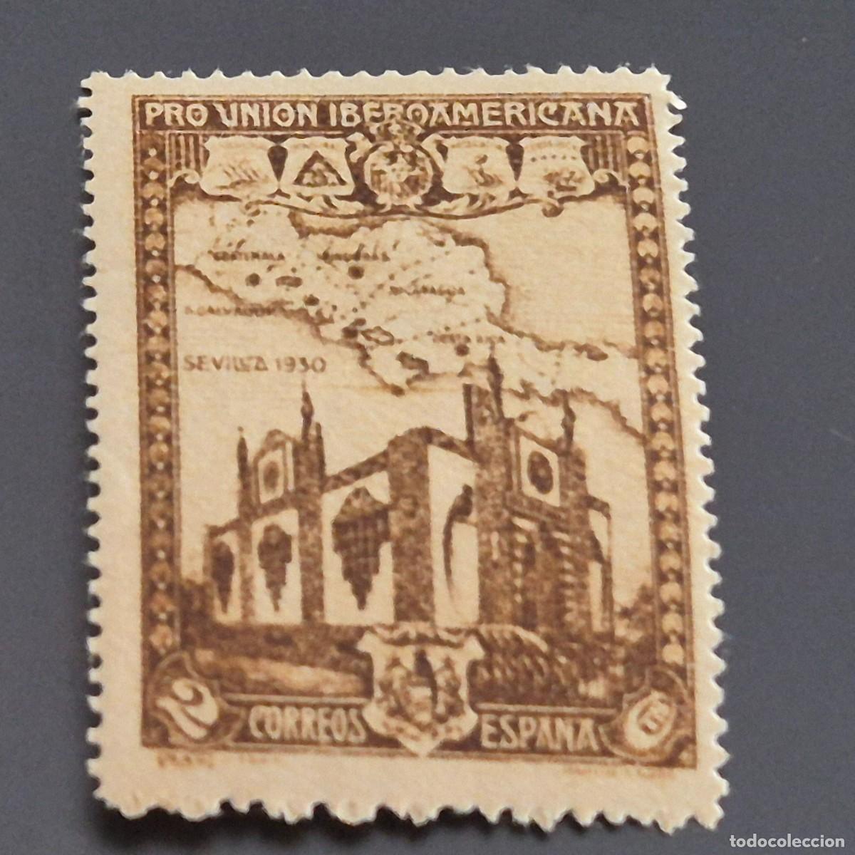 Sellos: ESPA&Ntilde;A, 1930, PRO UNI&Oacute;N IBEROAMERICANA, EDIFIL 567*, NUEVO, GOMA, FIJASELLO, (LOTE AR)