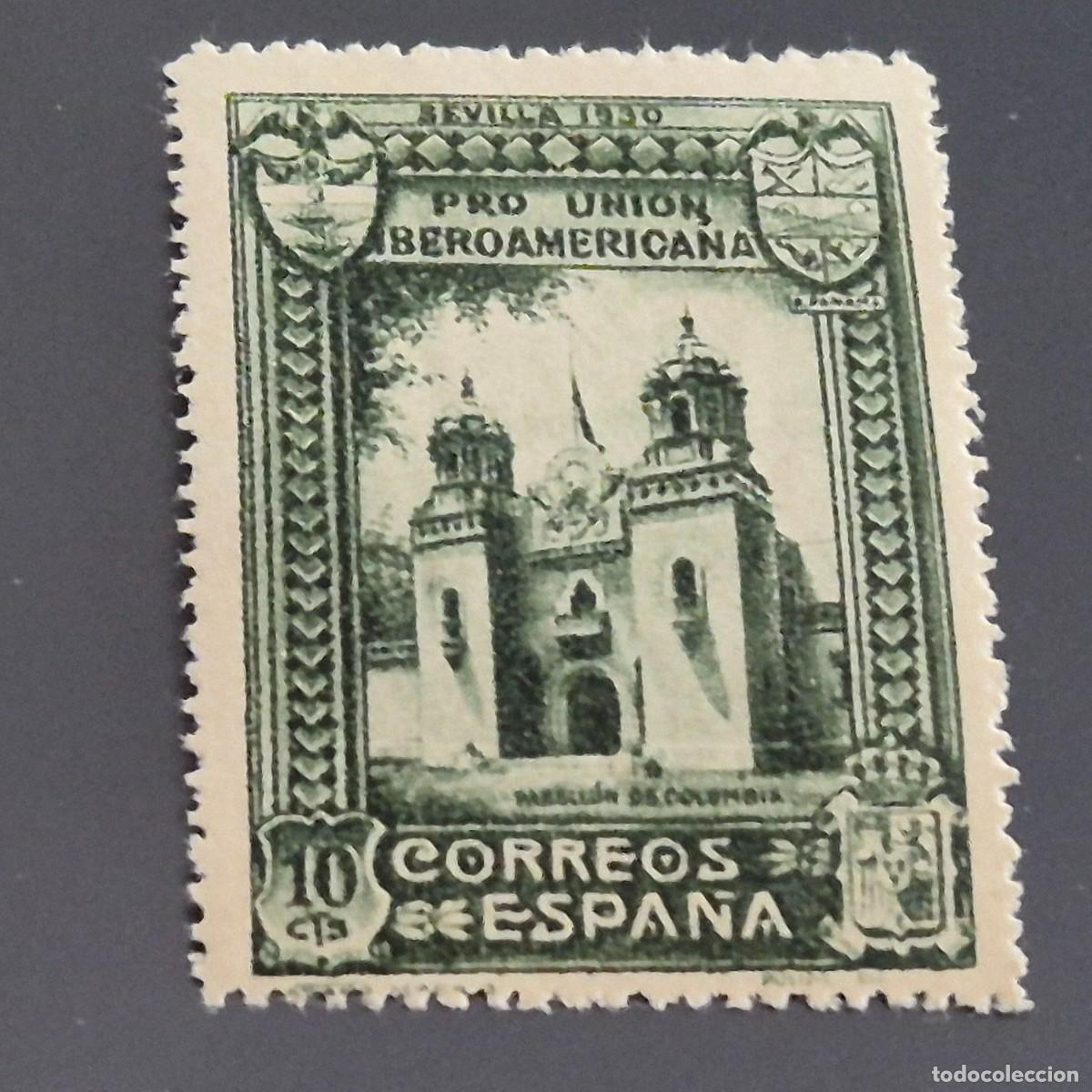 Sellos: ESPA&Ntilde;A, 1930, PRO UNI&Oacute;N IBEROAMERICANA, EDIFIL 569*, NUEVO, GOMA, FIJASELLO, (LOTE AR)