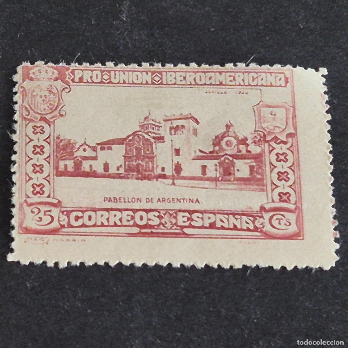 Sellos: ESPA&Ntilde;A, 1930, PRO UNI&Oacute;N IBEROAMERICANA, EDIFIL 572*, NUEVO, GOMA, FIJASELLO, REPRODUCCI&Oacute;N, (LOTE AR)