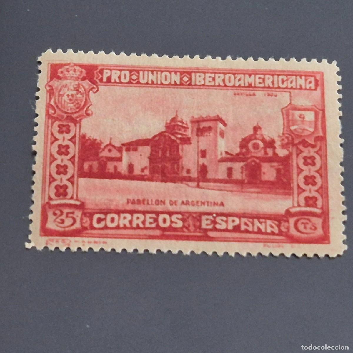 Sellos: ESPA&Ntilde;A, 1930, PRO UNI&Oacute;N IBEROAMERICANA, EDIFIL 572*, NUEVO, GOMA, FIJASELLO, (LOTE AR)