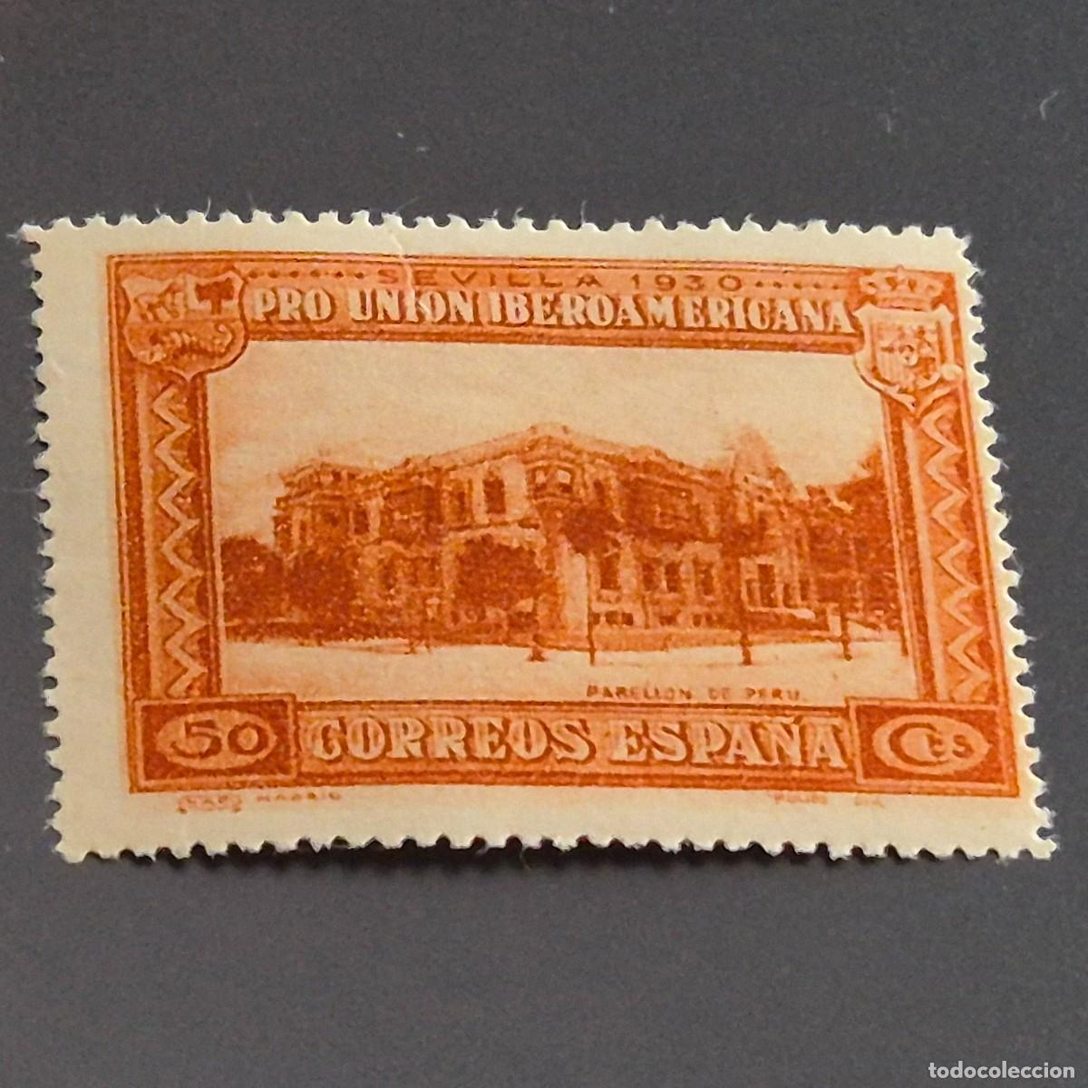 Sellos: ESPA&Ntilde;A, 1930, PRO UNI&Oacute;N IBEROAMERICANA, EDIFIL 577*, NUEVO, GOMA, FIJASELLO, (LOTE AR)