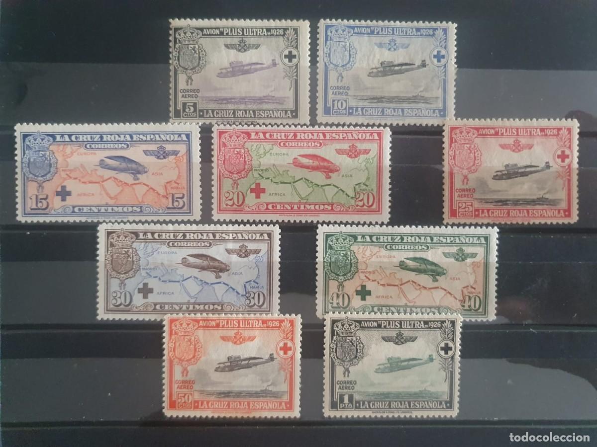 Sellos: EDIFIL 339 A 347 */** CRUZ ROJA ESPA&Ntilde;A 1926