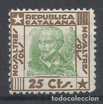 Briefmarken: REPUBLICA CATALANA NOSALTRES SOLS 25 CTS NUEVO(*)