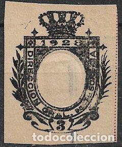 Sellos: FISCALES 1928 Direcci&oacute;n General de Tesorer&iacute;a, 3 (o)