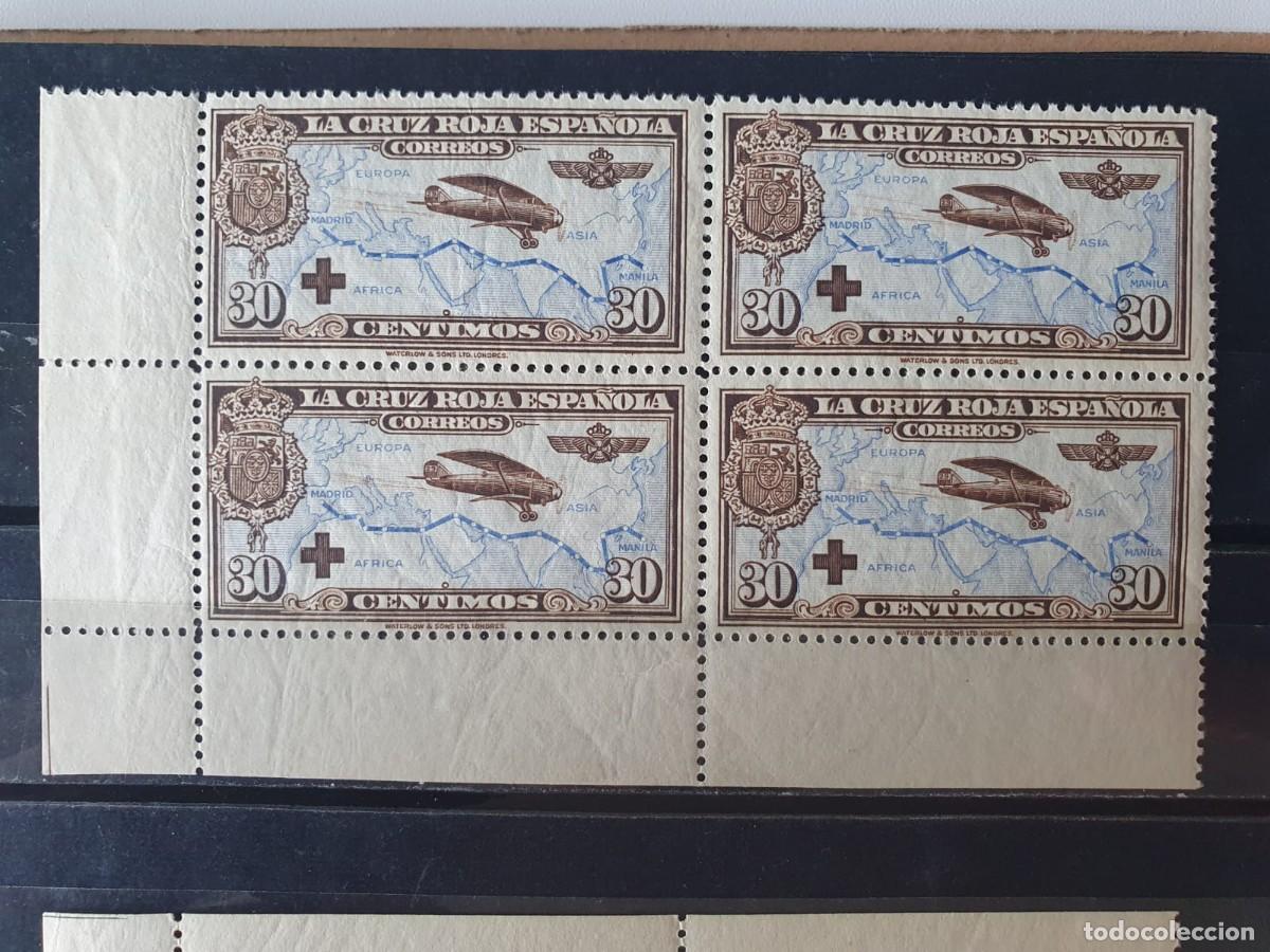 Briefmarken: EDIFIL 344 ** BLOQUE DE 4 BORDE DE HOJA ESPA&Ntilde;A 1926