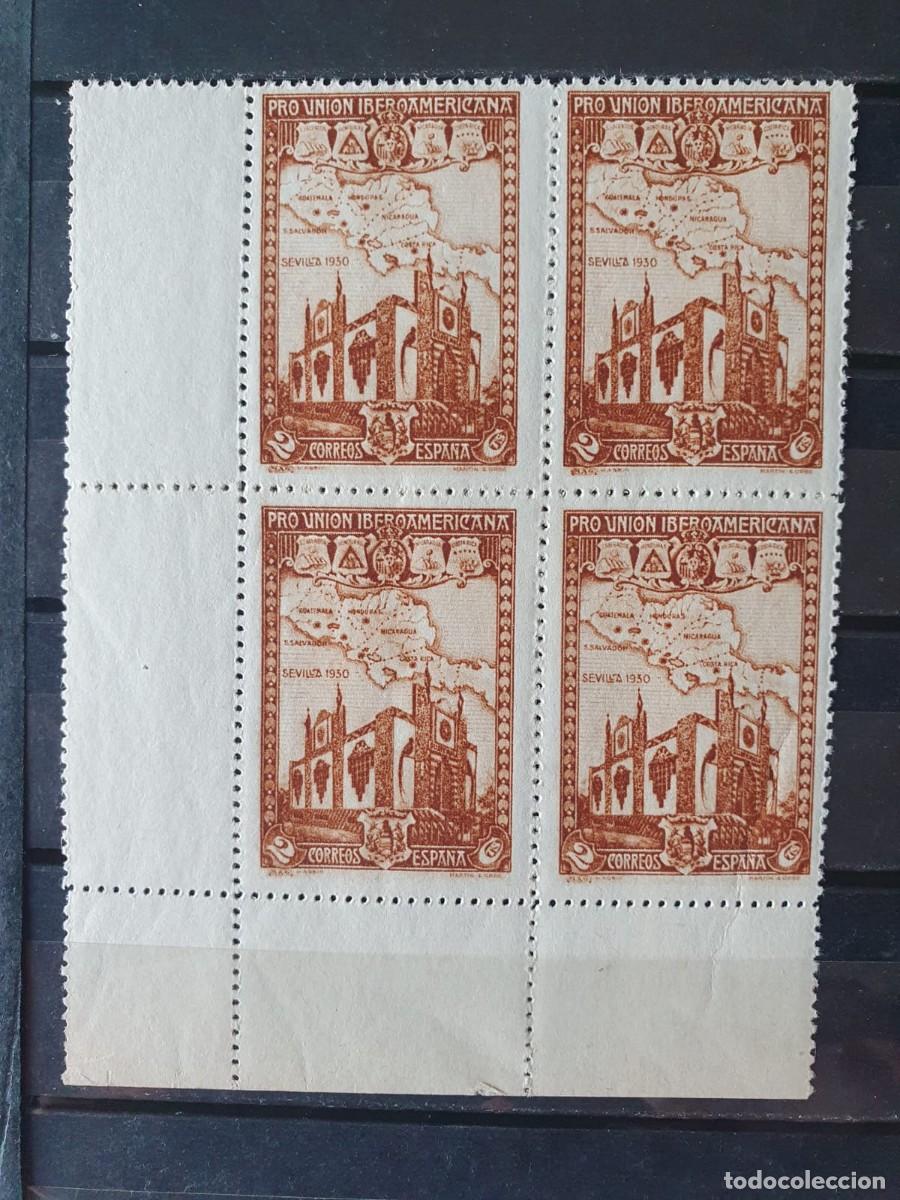 Stamps: EDIFIL 567 ** BLOQUE DE 4 borde hoja ESPA&Ntilde;A 1930