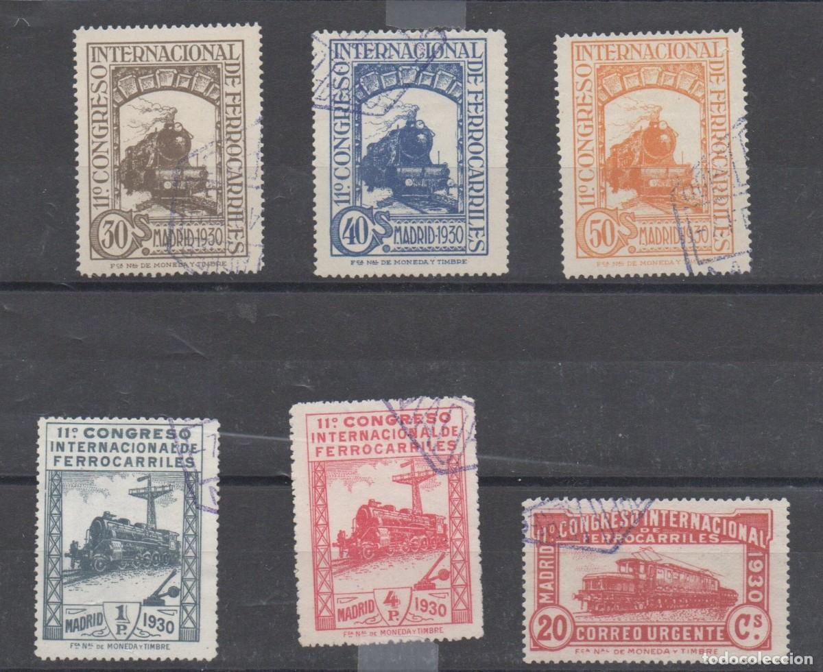Francobolli: EDIFIL 476 / 480&ordm; Y 482&ordm; CONGRESO DE FERROCARRILES