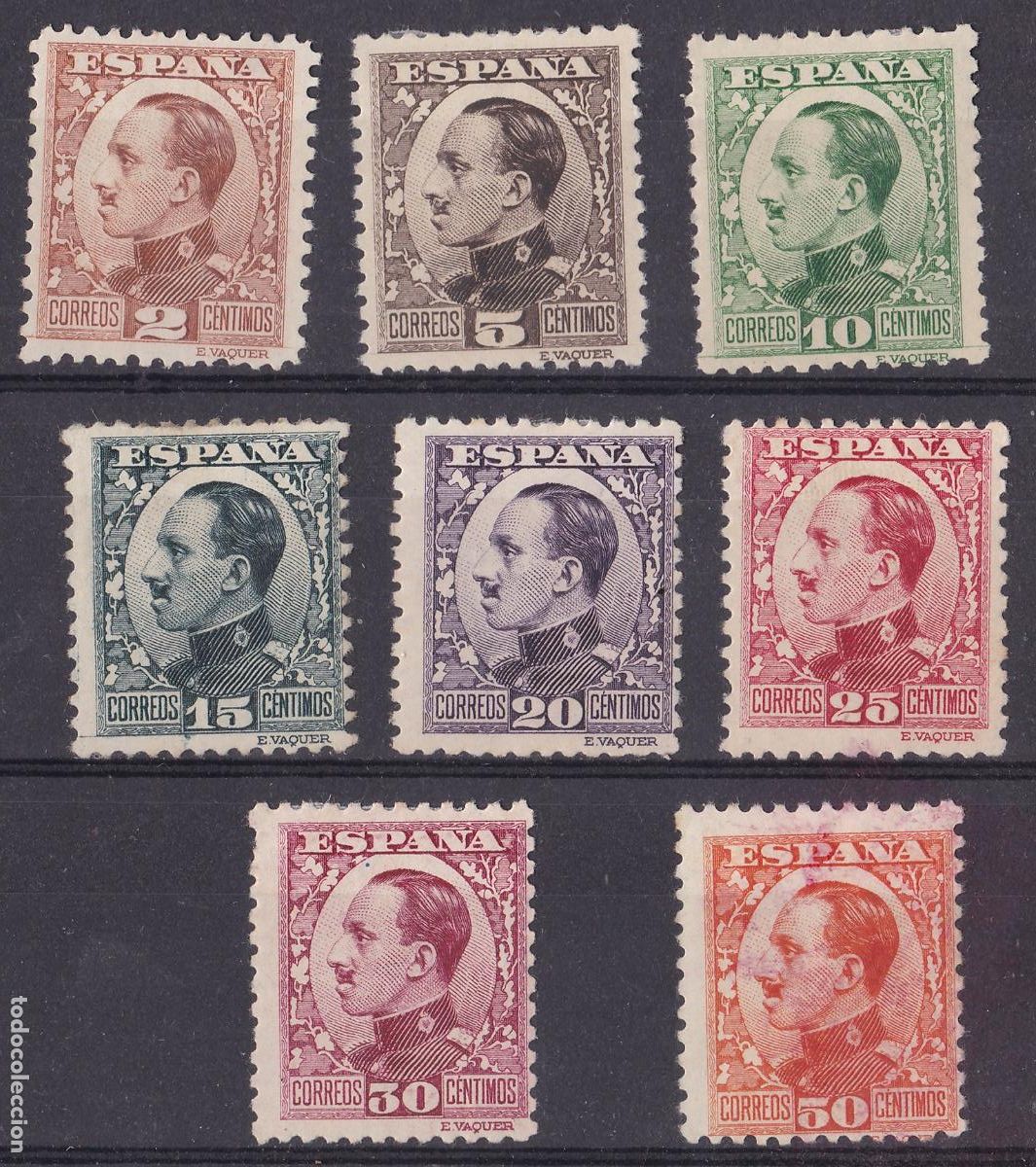 Sellos: FC207- Alfonso XIII Emisi&oacute;n 1930/31 x 8 Valores Nuevos * + 100 euros