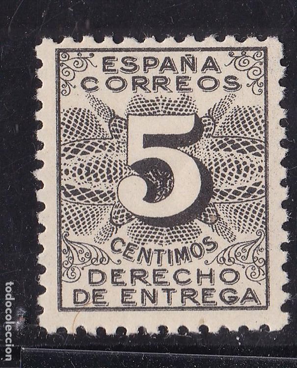 Sellos: AA17-Derecho de ENTREGA Edifil 592 Nuevo * *Sin Fijasellos.