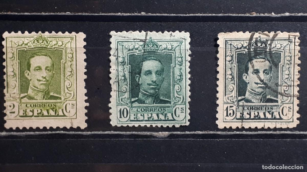 Sellos: ESPA&Ntilde;A. A&Ntilde;O 1922 . &deg;. EDIFIL 310a. Dentado 11. 314a/5a.