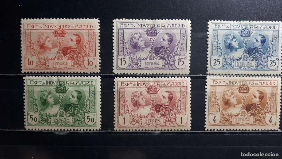 Sellos: ESPA&Ntilde;A. A&Ntilde;O 1907 .*. EDIFIL SR1/6
