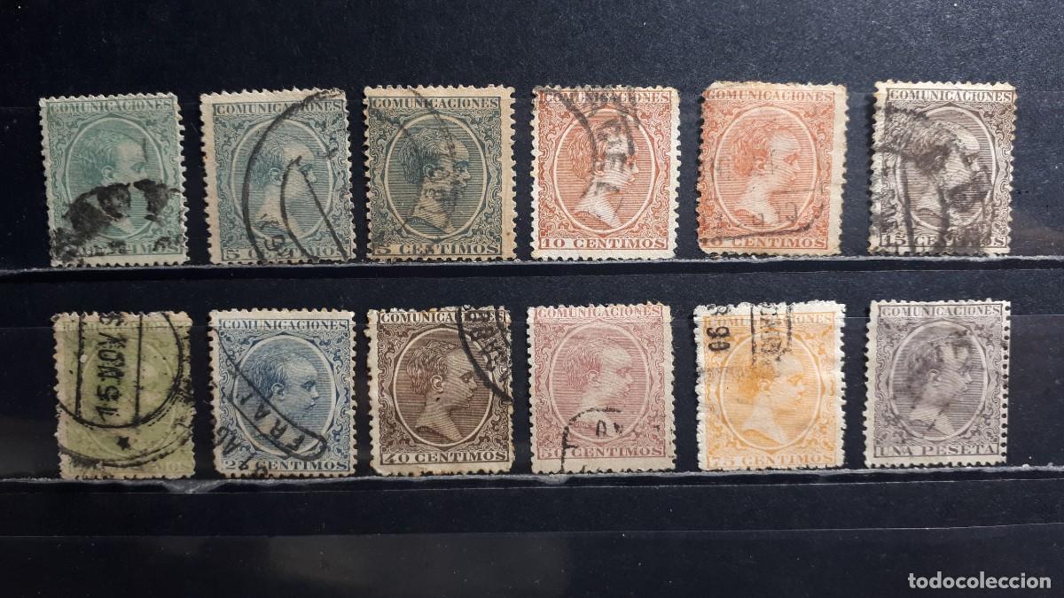 Sellos: ESPA&Ntilde;A. A&Ntilde;O 1899. &deg;. EDIFIL 213/26. Falta 214, 222, 227/8