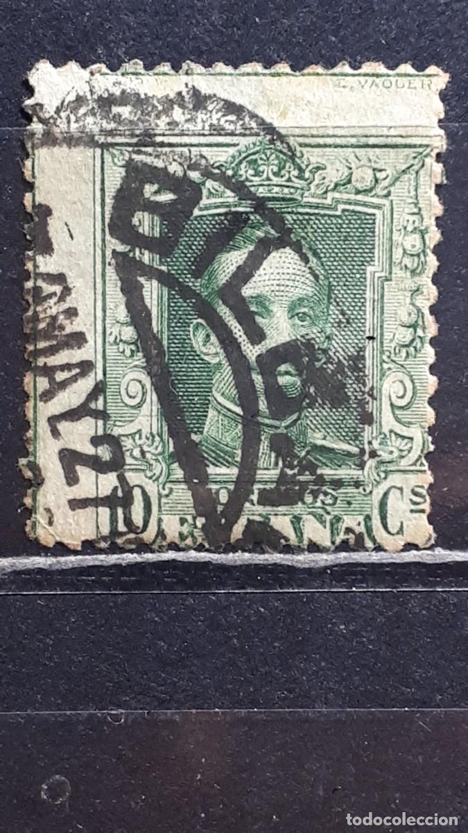 Sellos: ESPA&Ntilde;A. A&Ntilde;O 1922. &deg;. Edifil 314. Matasello de Bilbao