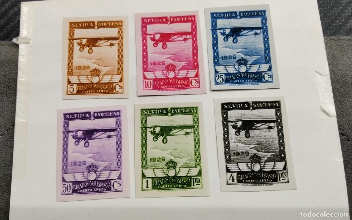 Sellos: ESPA&Ntilde;A - 1929 - EDIFIL 448s/453s -SERIE COMPLETA SIN DENTAR- MNH** -NUEVOS